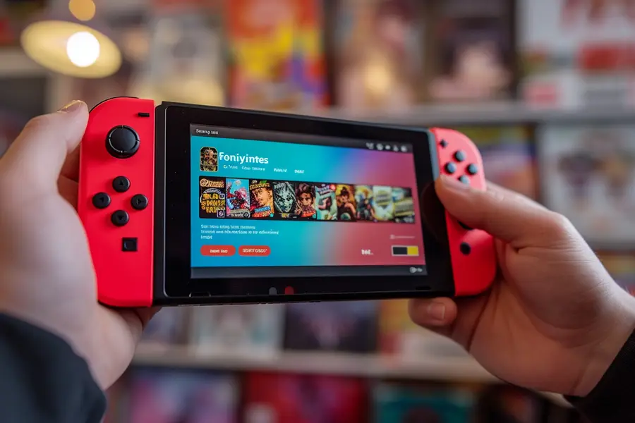Console portable affichant une boutique de monnaie virtuelle sans données personnelles