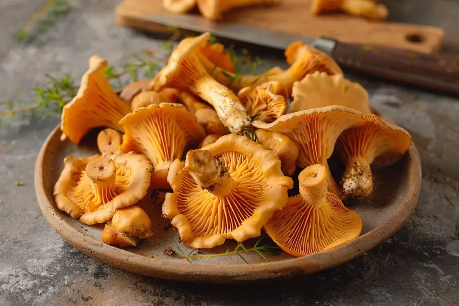 Girolles pré-poêlées réparties dans des sachets de congélation