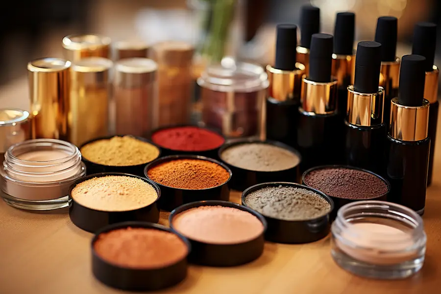 Maquillage de soirée lumineux avec regard bronze et lèvres nude