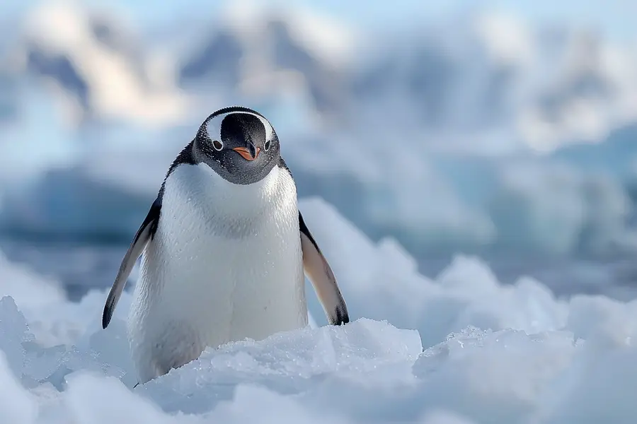 Pingouin torda posé sur une falaise au bord de l’Atlantique Nord