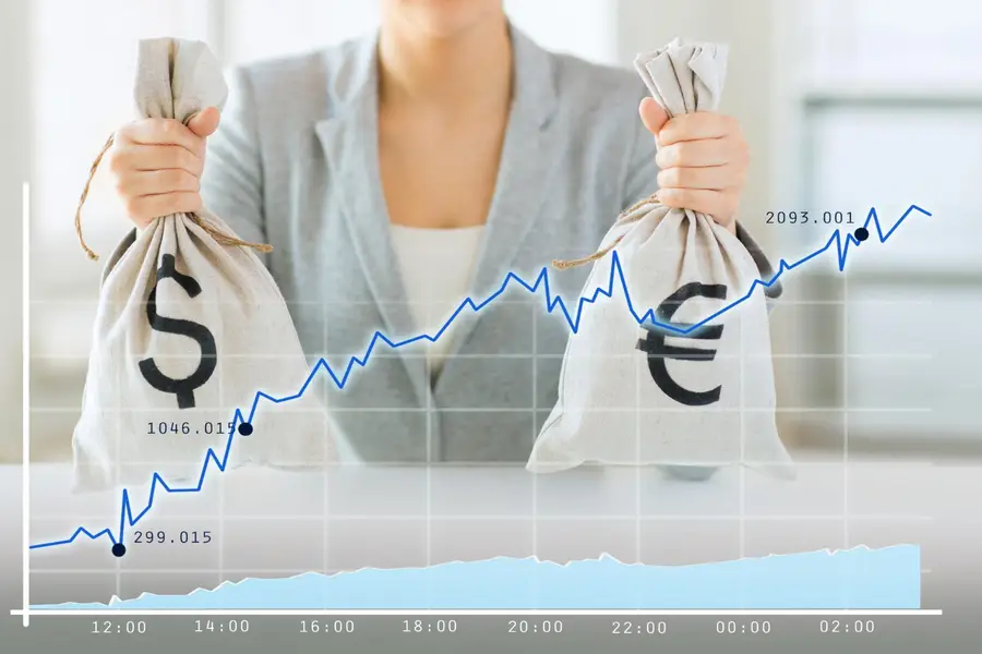 Calculatrice, échéancier et billets illustrant un crédit de 2 000 euros