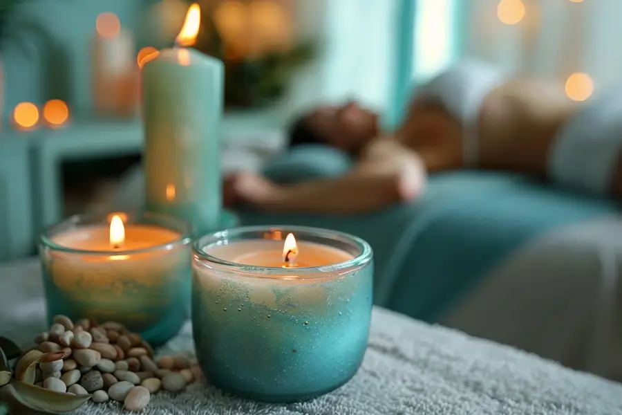Espace spa lumineux avec transats, vapeur douce et bassin chauffé