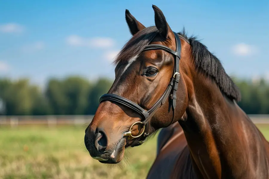 Vétérinaire examinant un cheval dans une écurie française