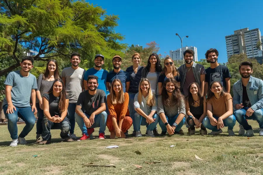 Documents familiaux argentins anciens et passeport ouverts sur une table en bois